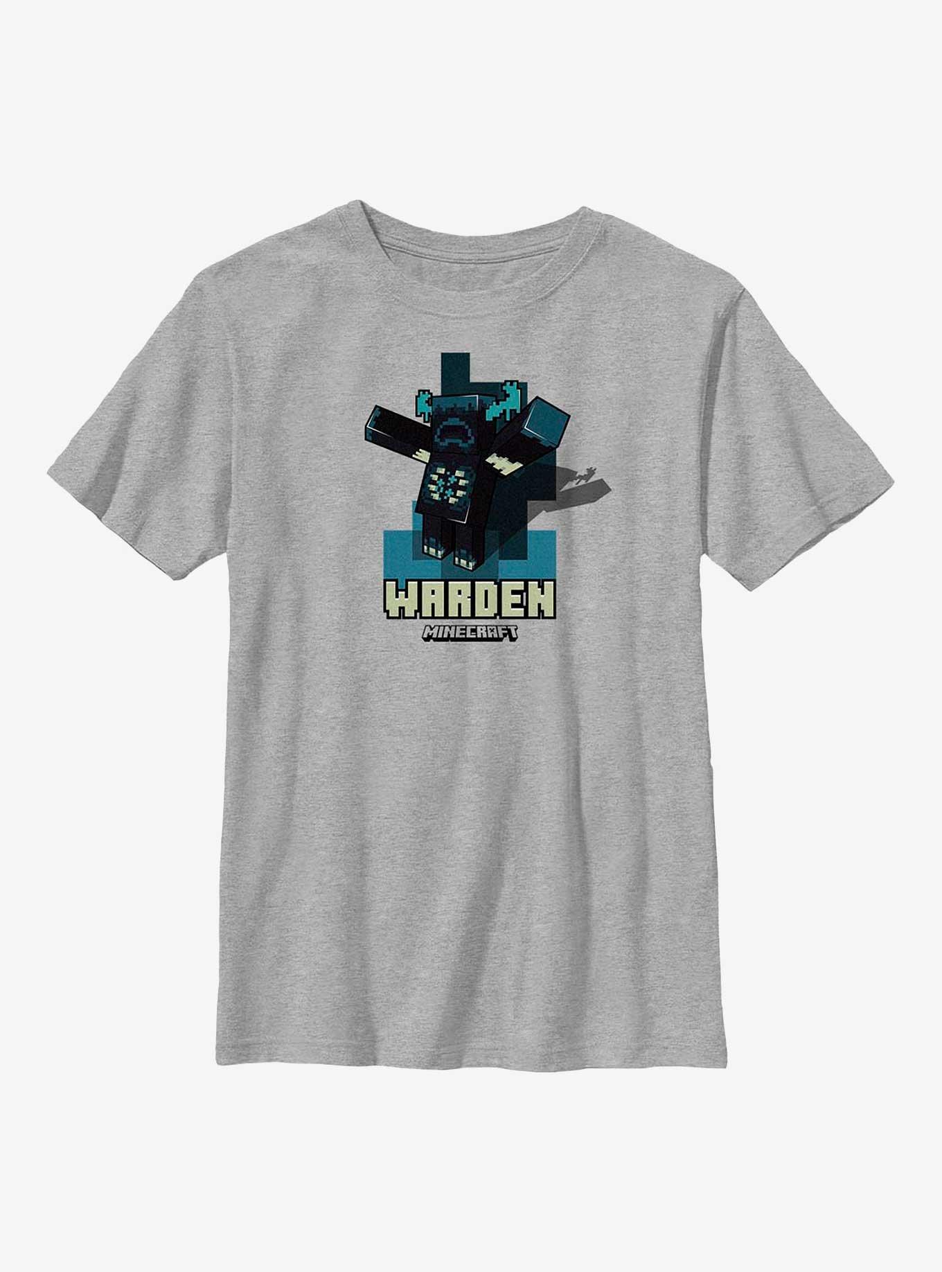 Minecraft Happy Warden Youth T-Shirt, ATH HTR, hi-res