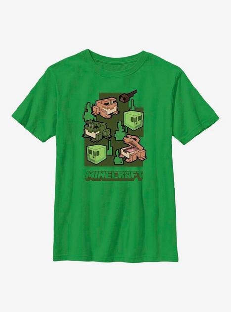 Minecraft Wild Frogs Youth T-Shirt - GREEN | BoxLunch