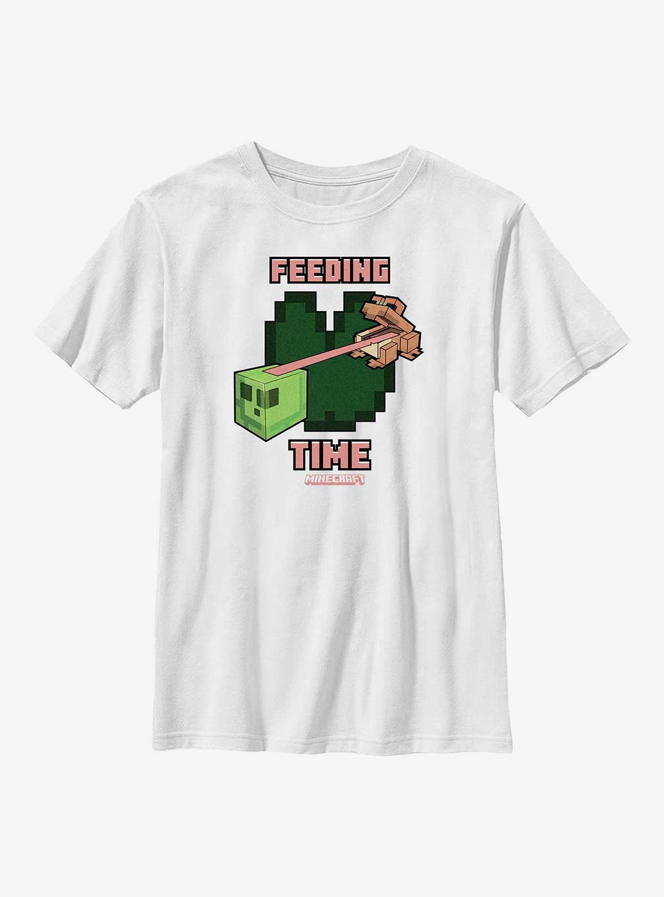 Minecraft Lunch Time Youth T-Shirt, WHITE, hi-res