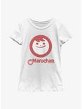 Maruchan Instant Smile Youth Girls T-Shirt, WHITE, hi-res