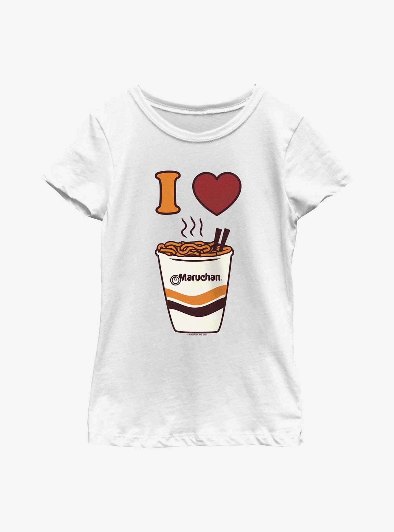 Maruchan I Heart Maruchan Youth Girls T-Shirt, , hi-res