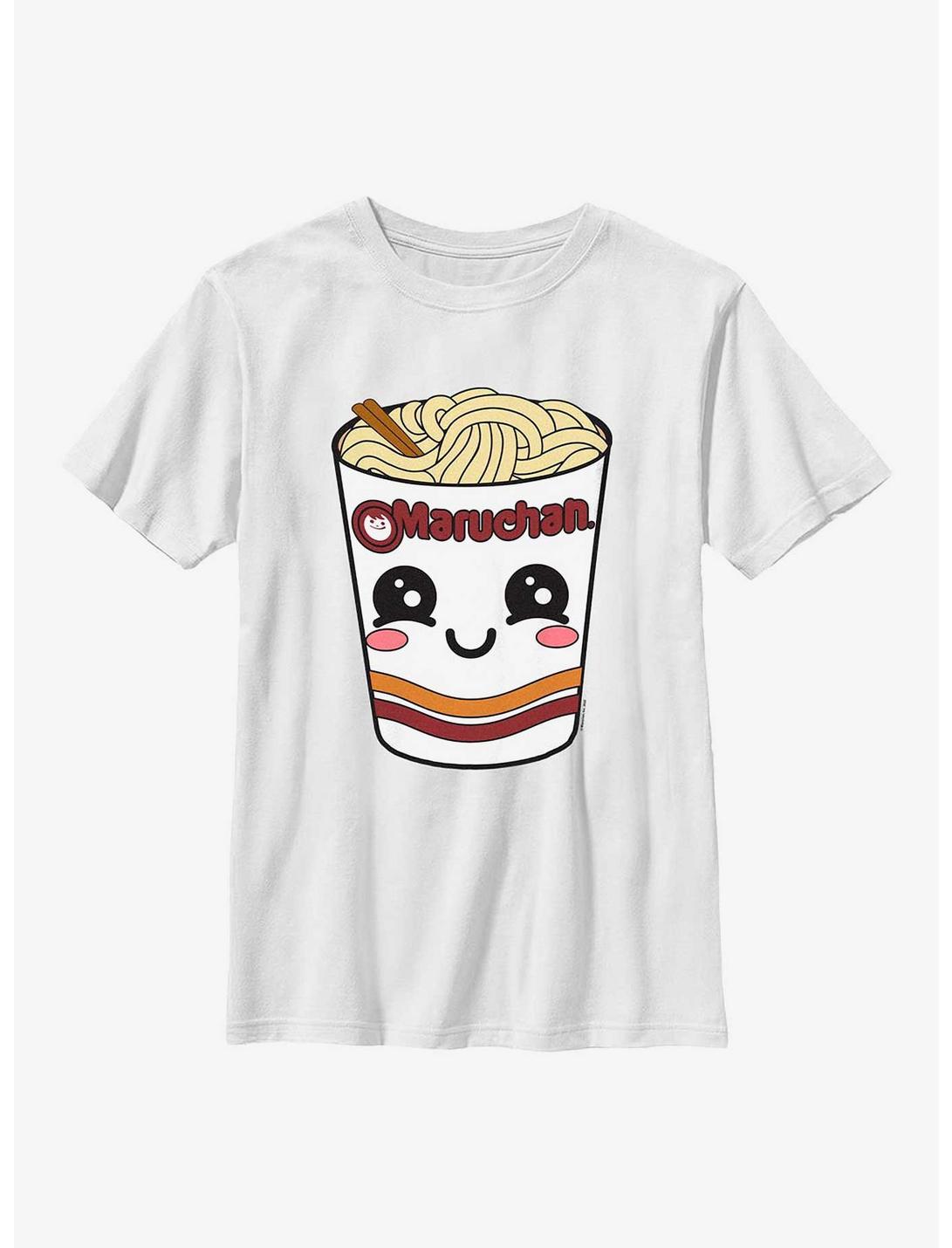 Maruchan Face Cup-8 Youth T-Shirt, WHITE, hi-res