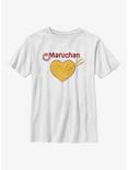 Maruchan Noodles Heart Youth T-Shirt, WHITE, hi-res
