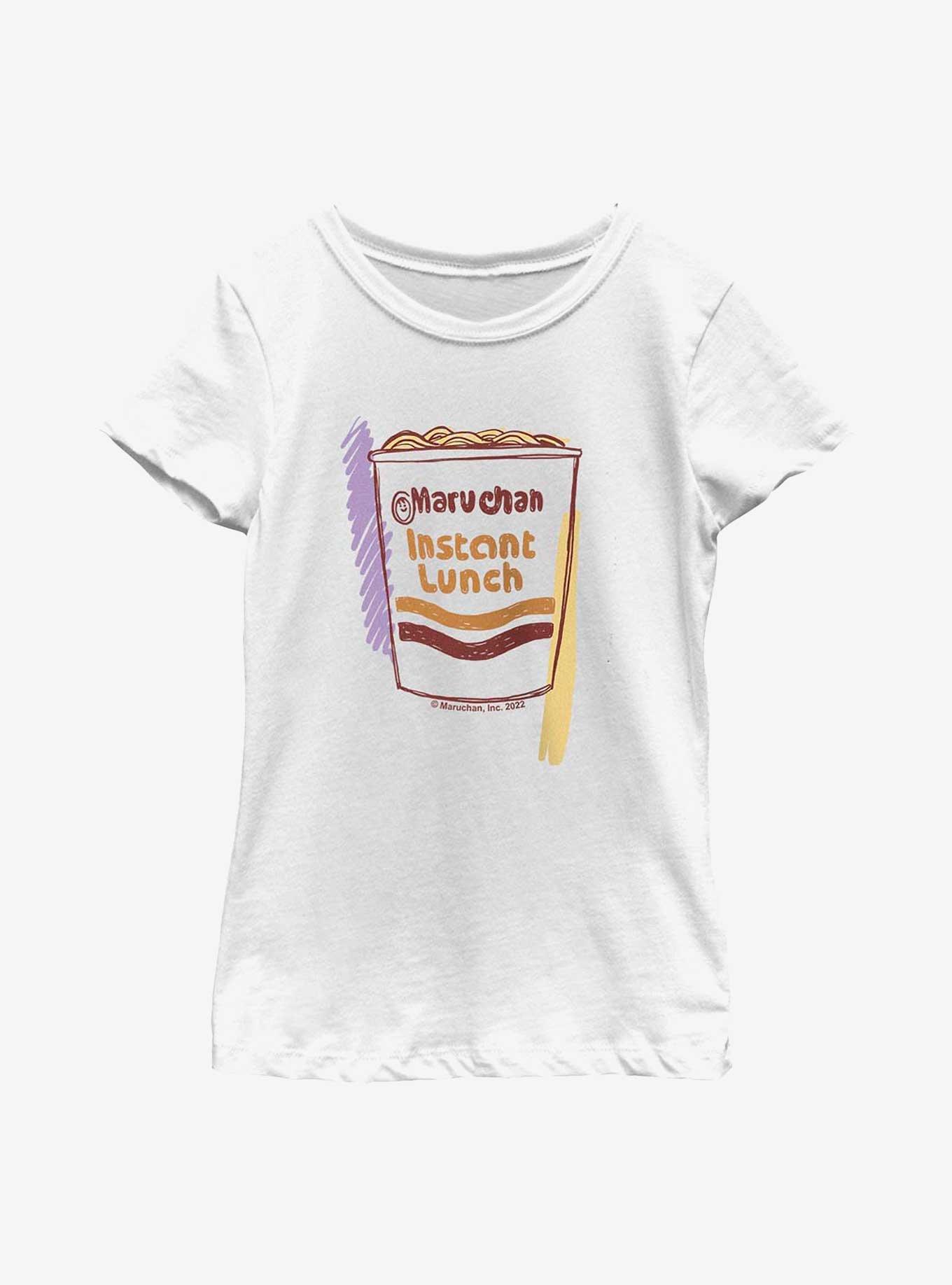 Maruchan Artsy Youth Girls T-Shirt, WHITE, hi-res