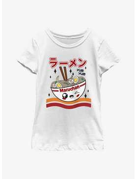 Maruchan Kawaii Bowl Yum Yum Youth Girls T-Shirt, , hi-res