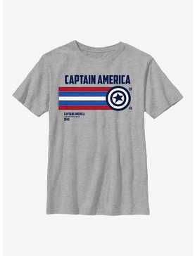 Marvel Captain America Shield Stripes Youth T-Shirt, , hi-res