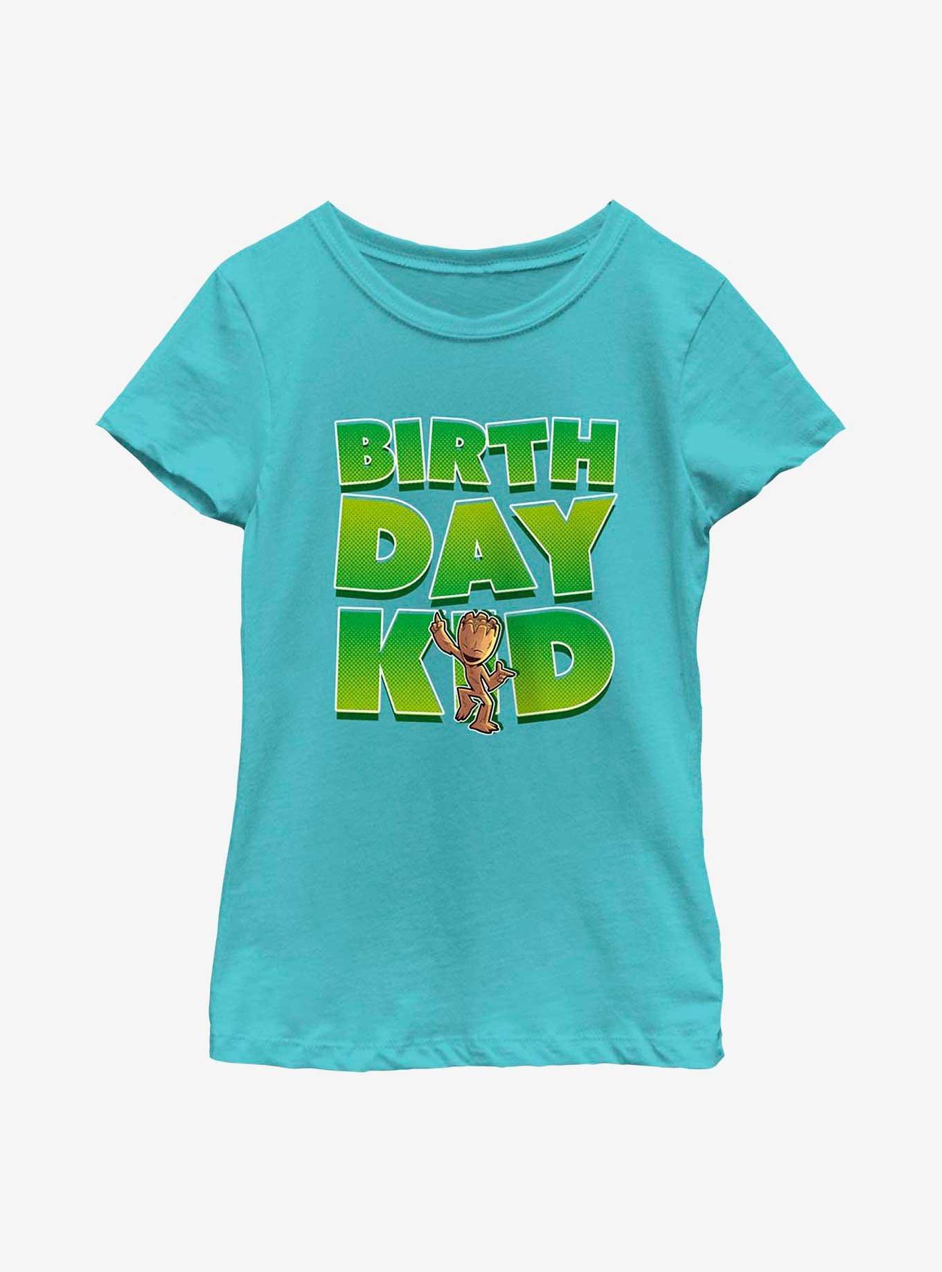 Marvel Guardians of the Galaxy Groot Birthday Kid Youth Girls T-Shirt, , hi-res