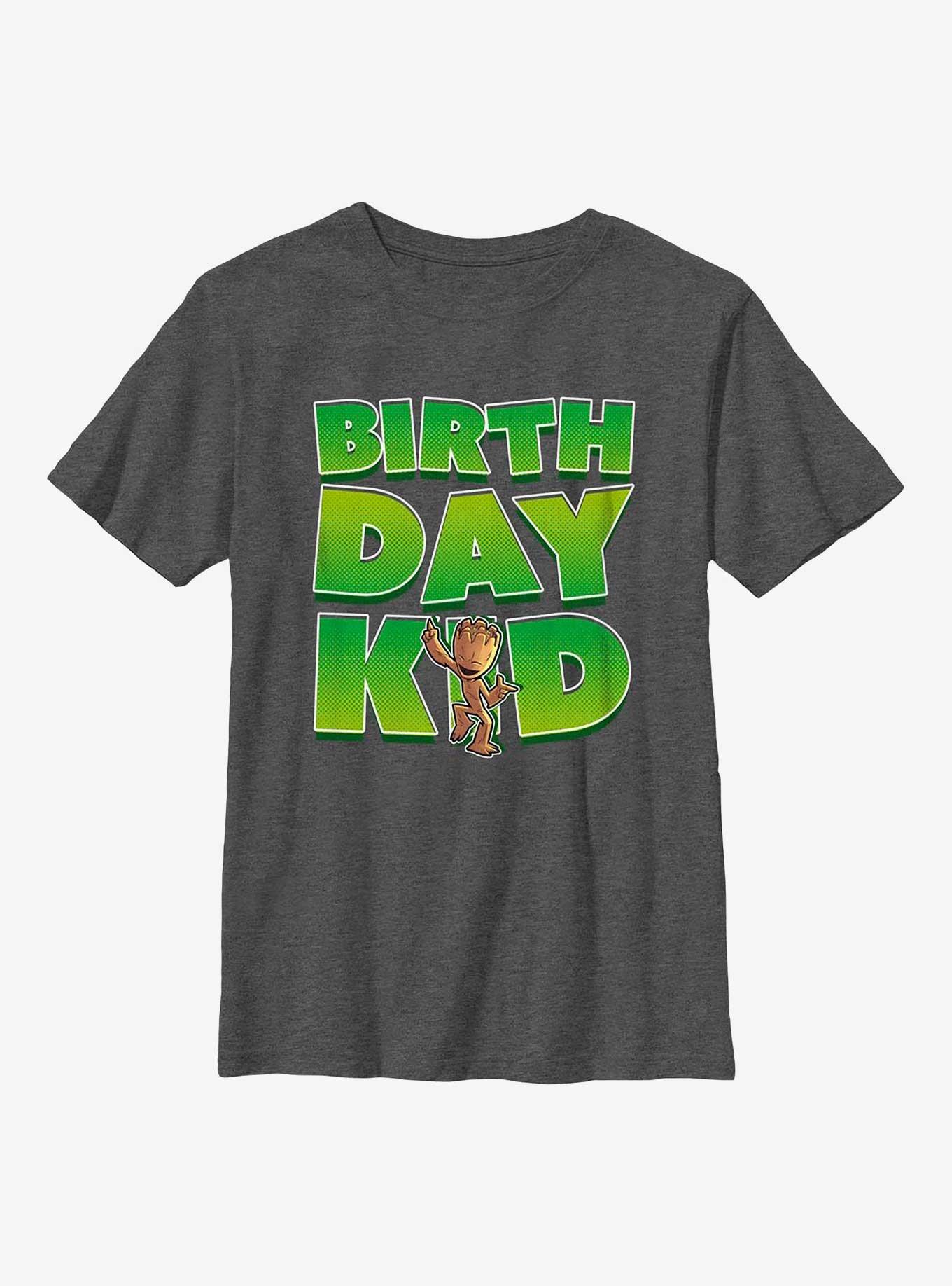 Marvel Guardians of the Galaxy Groot Birthday Kid Youth T-Shirt, , hi-res