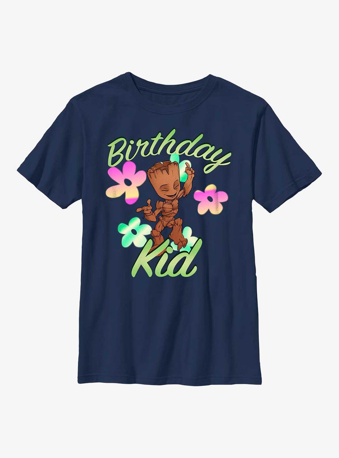 Marvel Guardians of the Galaxy Birthday Kid Groot Youth T-Shirt, , hi-res