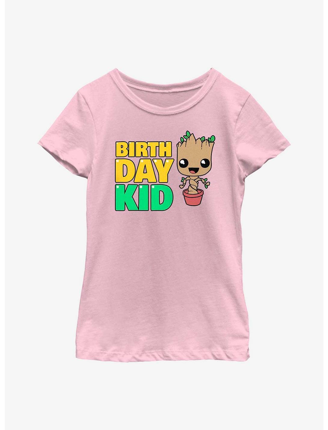Marvel Guardians of the Galaxy Birthday Kid Baby Groot Youth Girls T-Shirt, PINK, hi-res