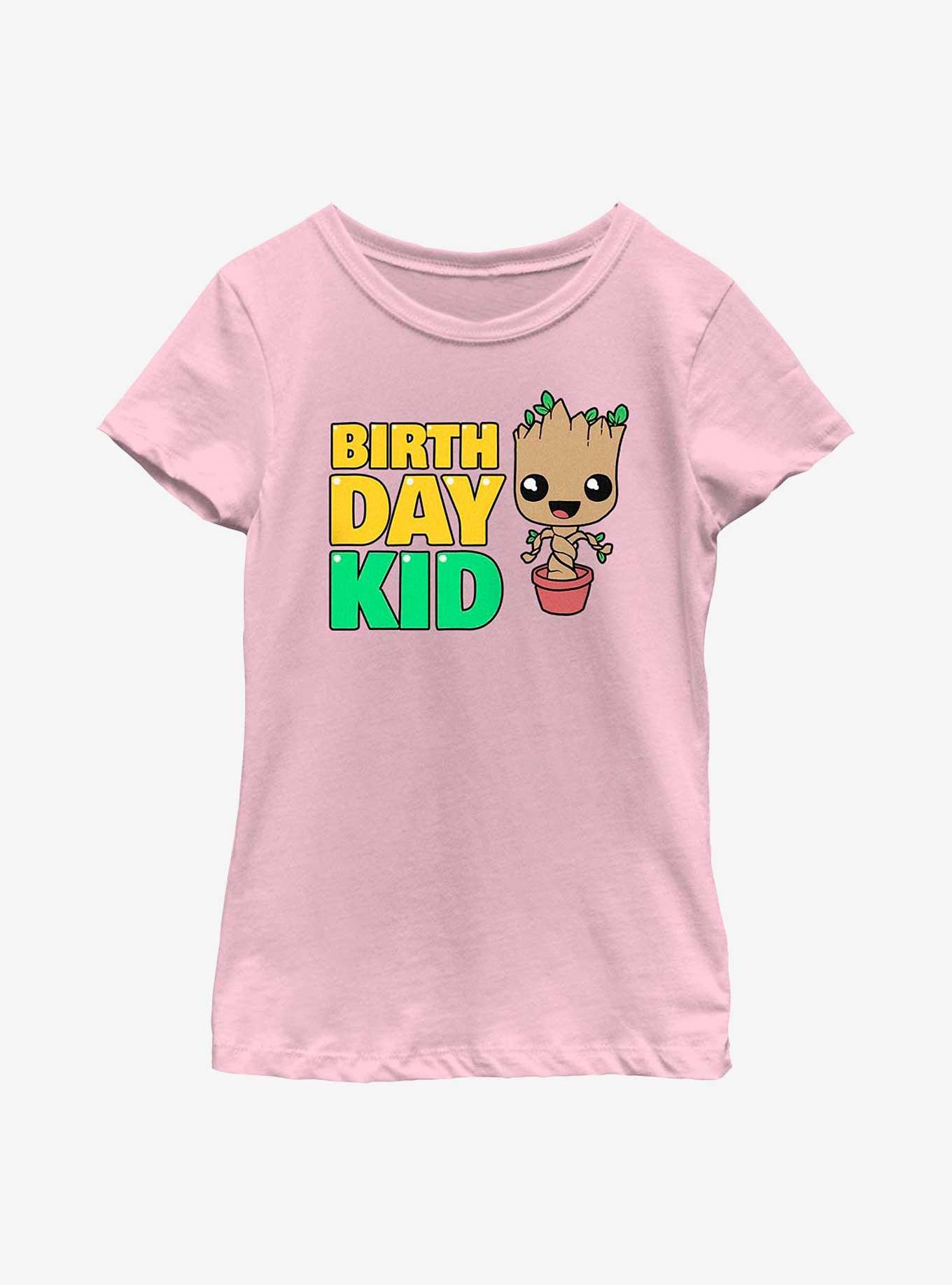 Marvel Guardians of the Galaxy Birthday Kid Baby Groot Youth Girls T-Shirt, , hi-res