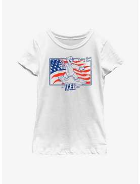 Icee Americana Line Art Youth Girls T-Shirt, , hi-res