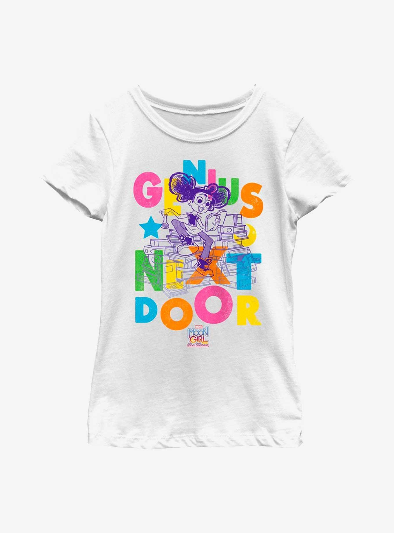Marvel Moon Girl Devil Dinosaur Genius Next Door Youth Girls T-Shirt, WHITE, hi-res