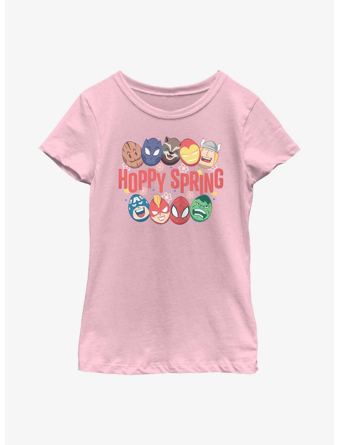 Marvel Avengers Easter Hoppy Spring Youth Girls T-Shirt, PINK, hi-res
