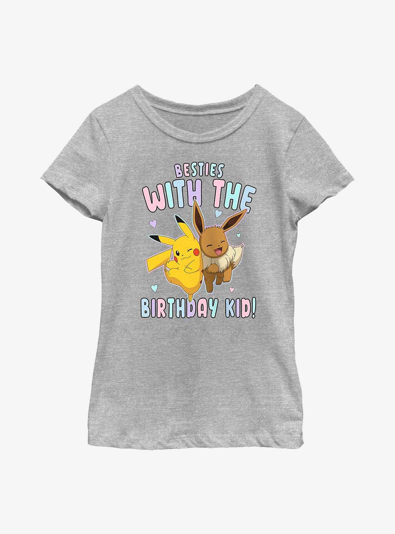 Pokemon Besties Birthday Youth Girls T-Shirt, , hi-res