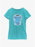 Pokemon Squirtle Badge Raw Edge Youth Girls T-Shirt, TAHI BLUE, hi-res
