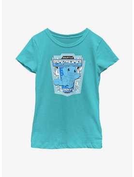 Pokemon Squirtle Badge Raw Edge Youth Girls T-Shirt, , hi-res