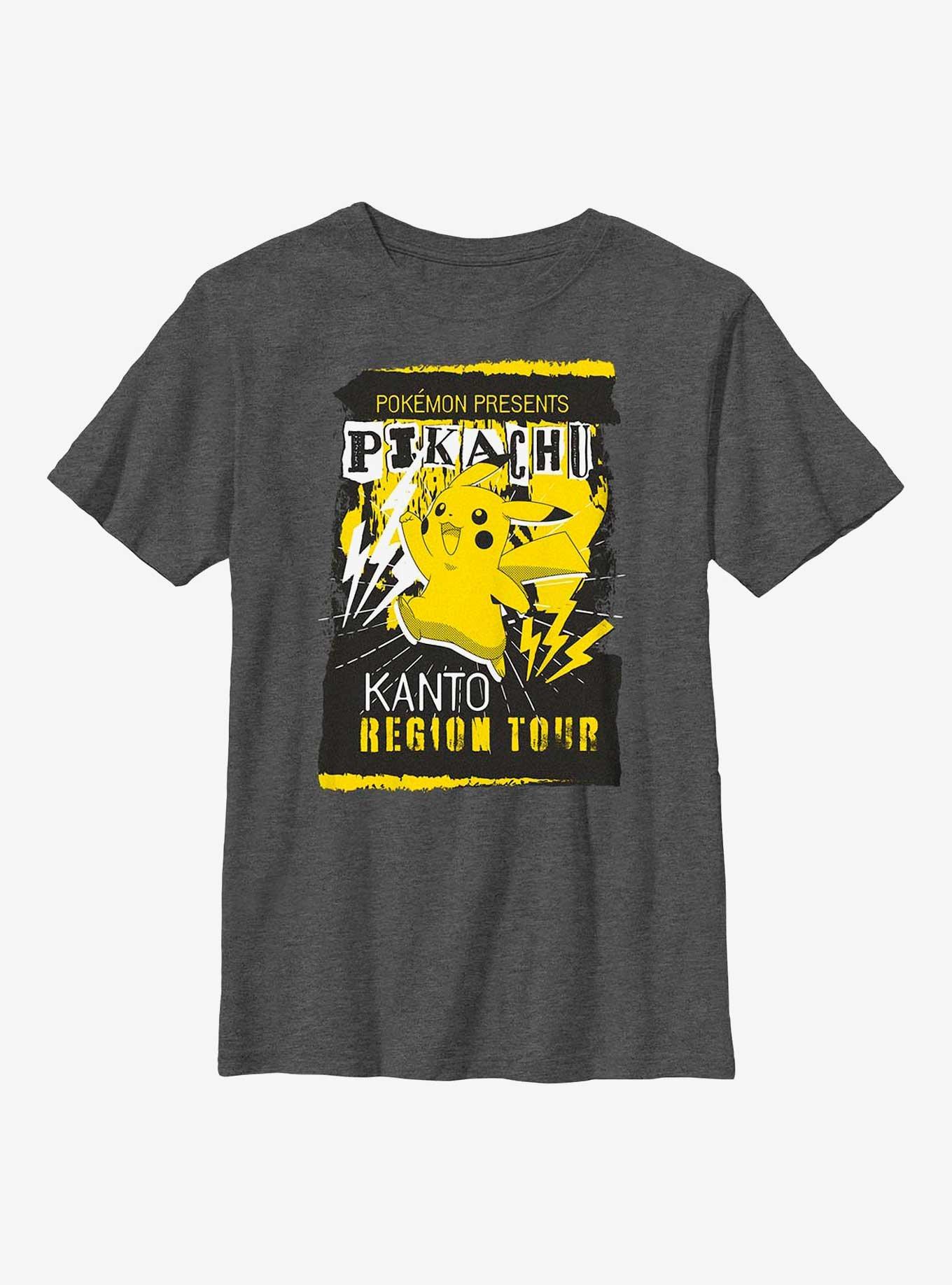 Pokemon Pikachu Kanto Region Tour Youth T-Shirt, , hi-res