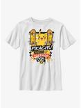 Pokemon Pikachu Charge Up Youth T-Shirt, WHITE, hi-res
