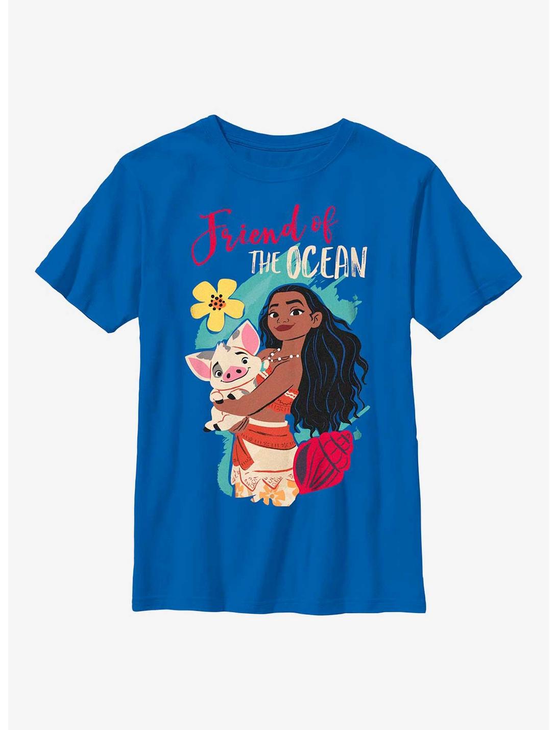 Disney Moana Friend Of The Ocean Youth T-Shirt, ROYAL, hi-res