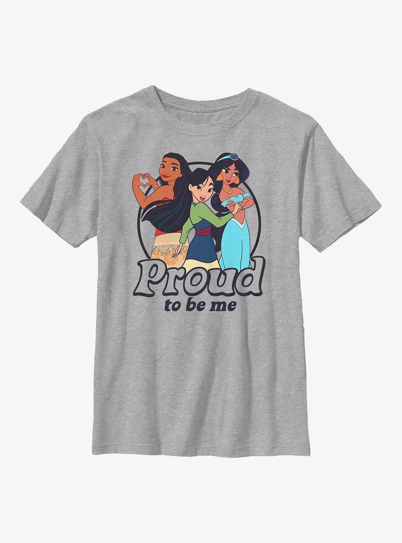 Disney Princesses Proud To Be Me Youth T-Shirt, ATH HTR, hi-res