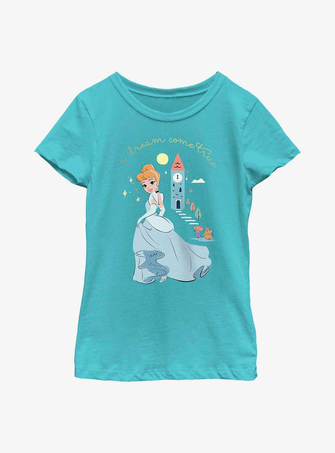 Disney Cinderella A Dream Come True Cartoon Group Youth Girls T-Shirt, , hi-res