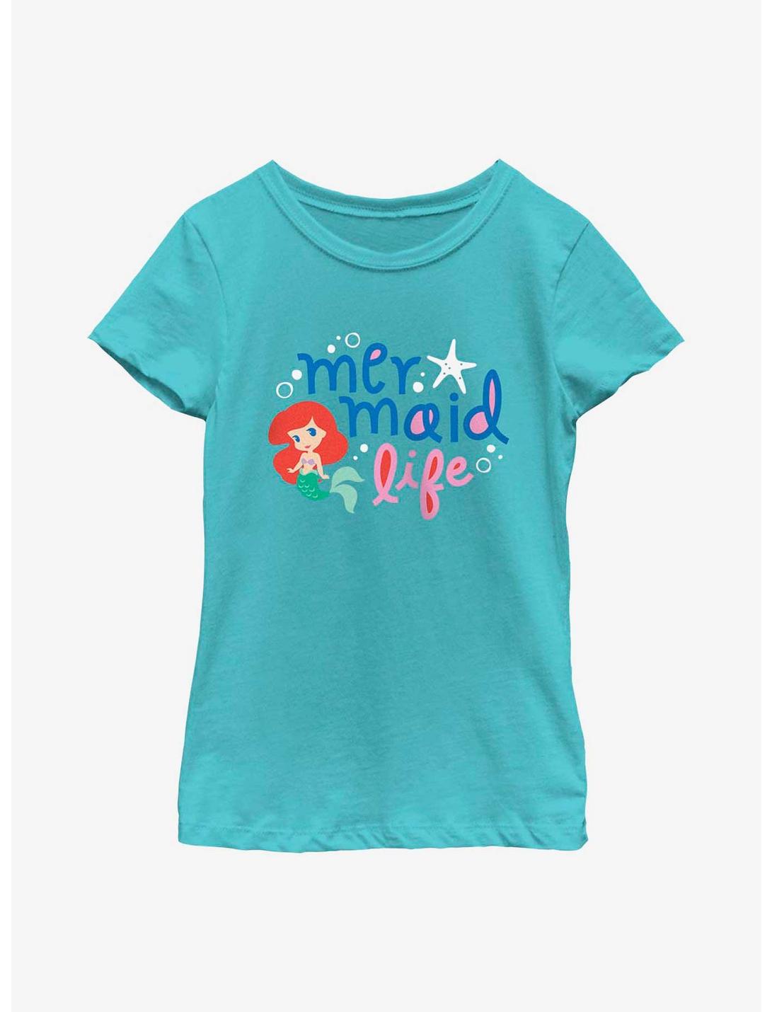 Disney The Little Mermaid Ariel Mermaid Life Youth Girls T-Shirt, TAHI BLUE, hi-res
