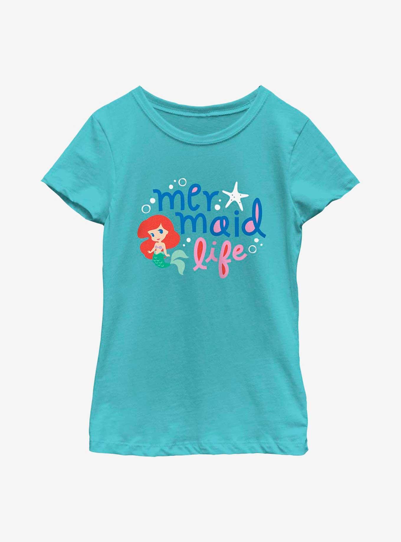 Disney The Little Mermaid Ariel Mermaid Life Youth Girls T-Shirt, , hi-res