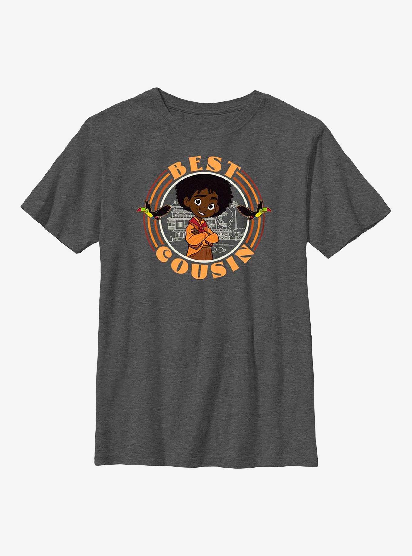 Disney Pixar Encanto Antonio Best Cousin Youth T-Shirt, CHAR HTR, hi-res view 1