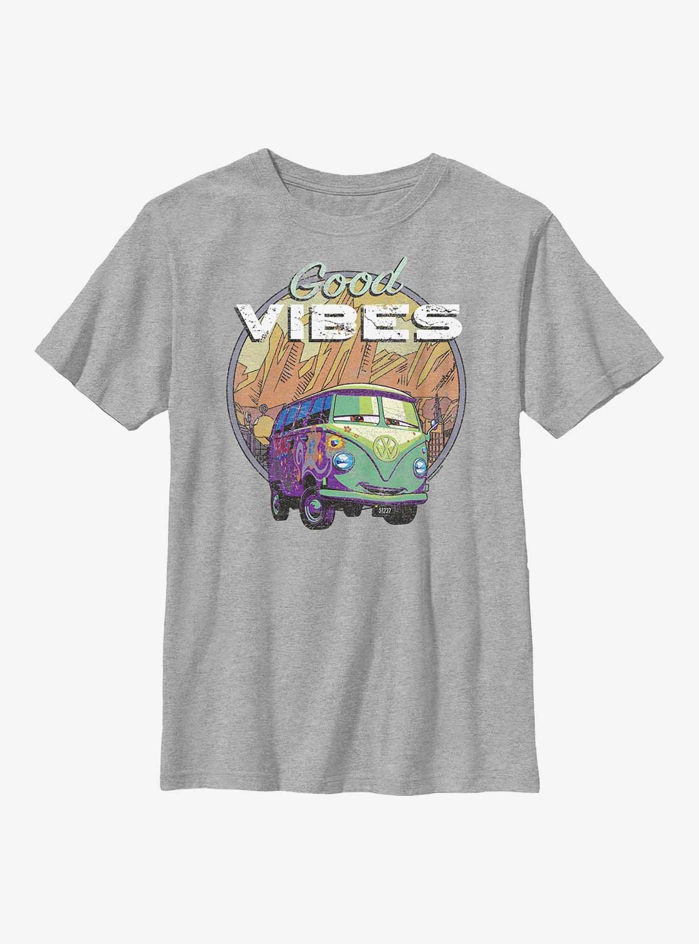 Disney Pixar Cars Good Vibes Youth T-Shirt, ATH HTR, hi-res