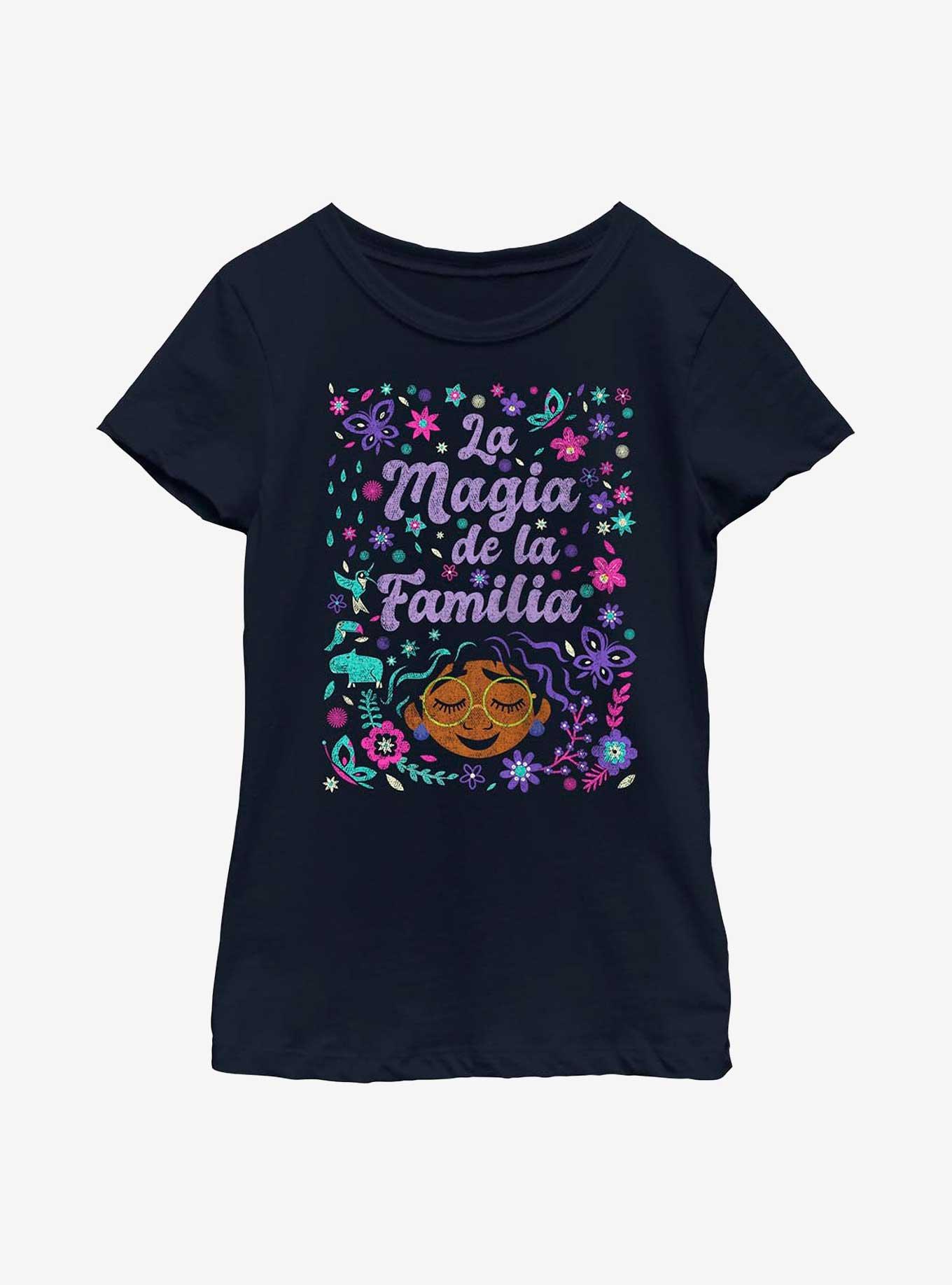 Disney Pixar Encanto Magia Youth Girls T-Shirt, NAVY, hi-res