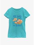 Disney Pixar Finding Nemo My Dad My Buddy Youth Girls T-Shirt, TAHI BLUE, hi-res