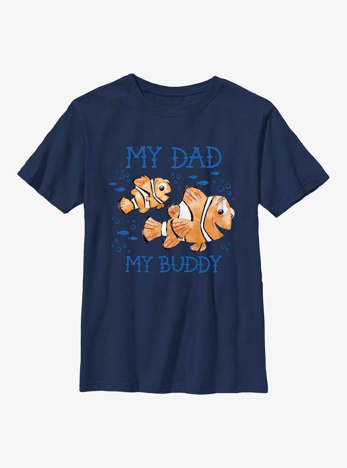 Disney Pixar Finding Nemo My Dad My Buddy Youth T-Shirt, NAVY, hi-res