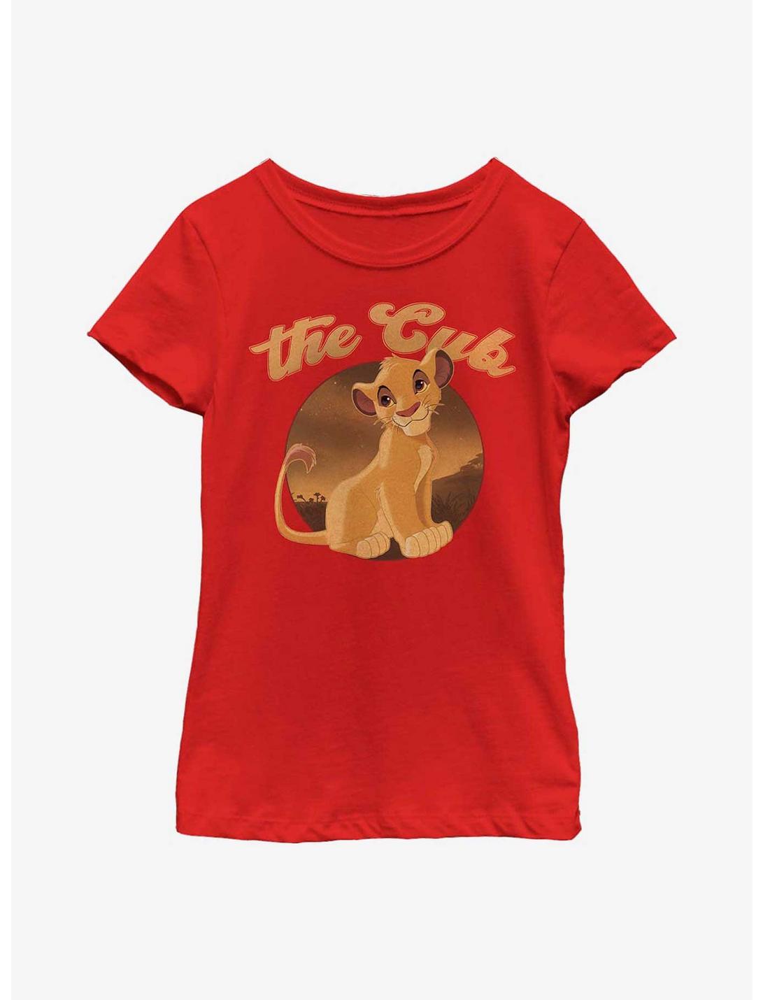 Disney The Lion King The Cub Youth Girls T-Shirt, RED, hi-res