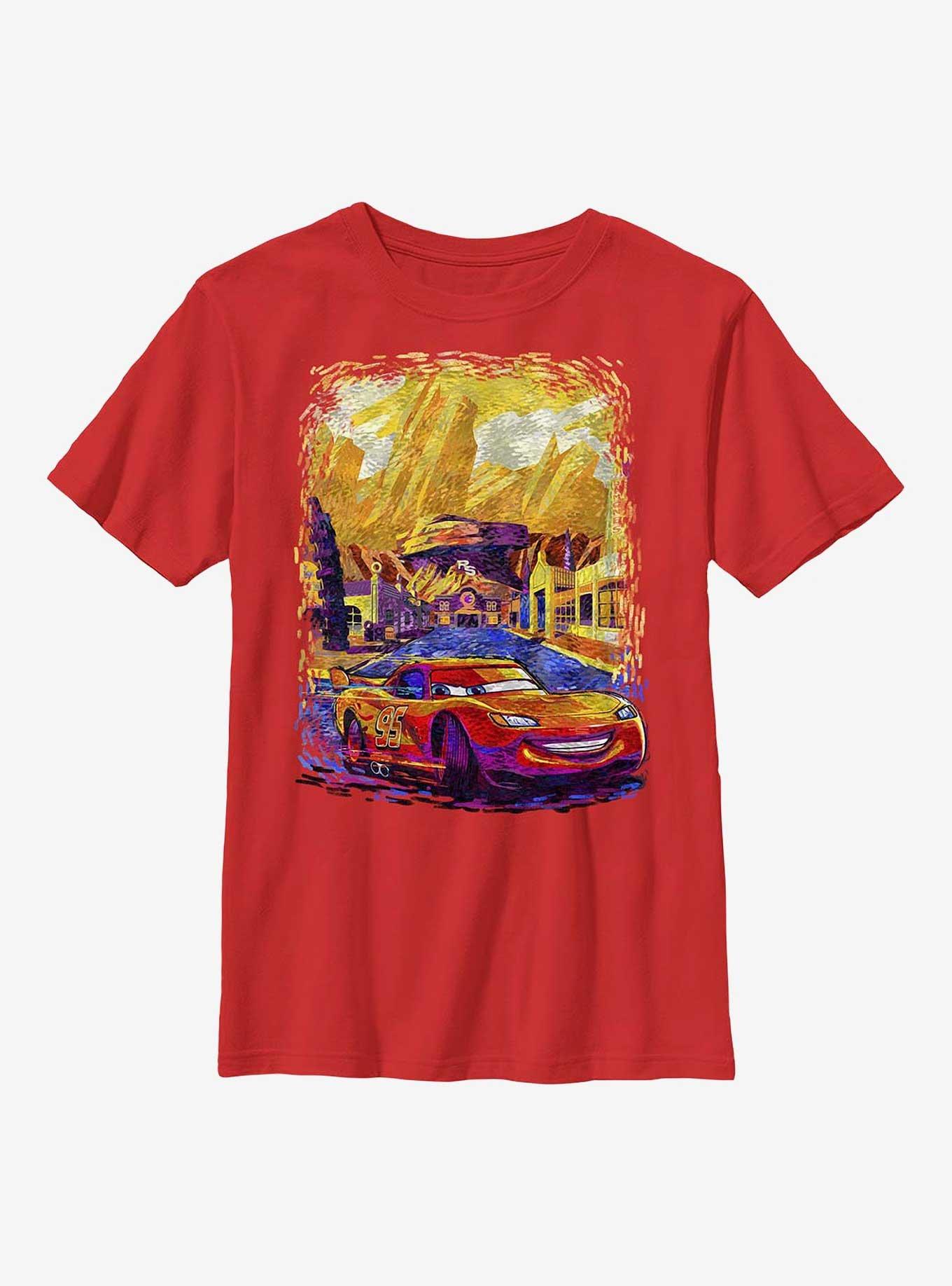 ★Urbandtype.★ McQueen Poster Graphic T-Shirt Dirty White U Amazon.com: Disney Women's Cars Lightning McQueen Boyfriend
