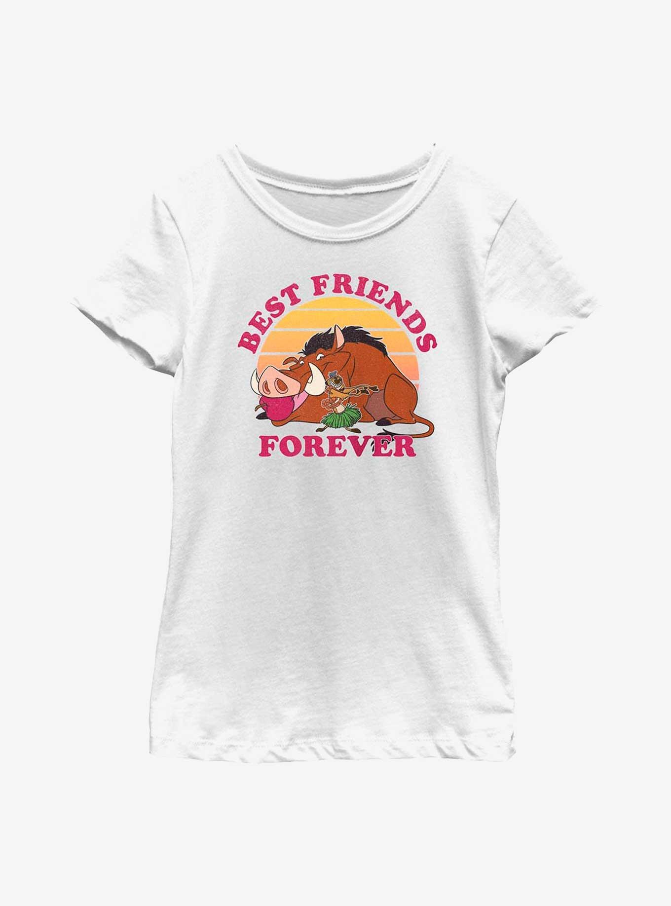 Disney The Lion King Timon & Pumbaa Best Friends Forever Youth Girls T-Shirt, , hi-res