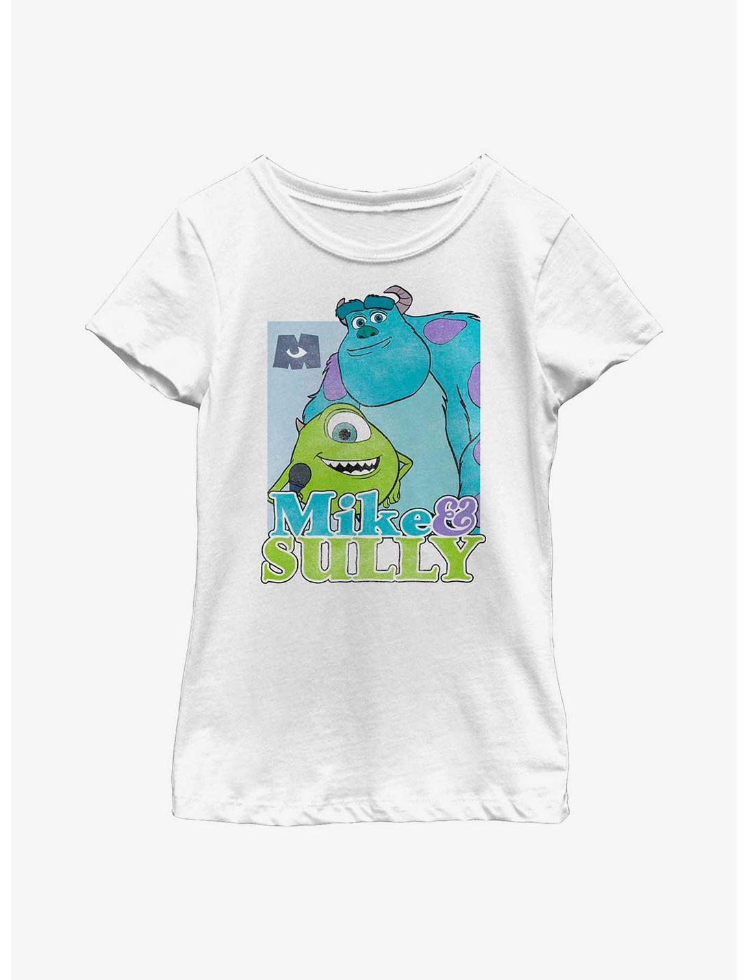 Disney Pixar Monsters At Work Mike & Sully Work Youth Girls T-Shirt, WHITE, hi-res