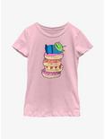Disney Pixar Toy Story Alien Donut Stack Youth Girls T-Shirt, PINK, hi-res