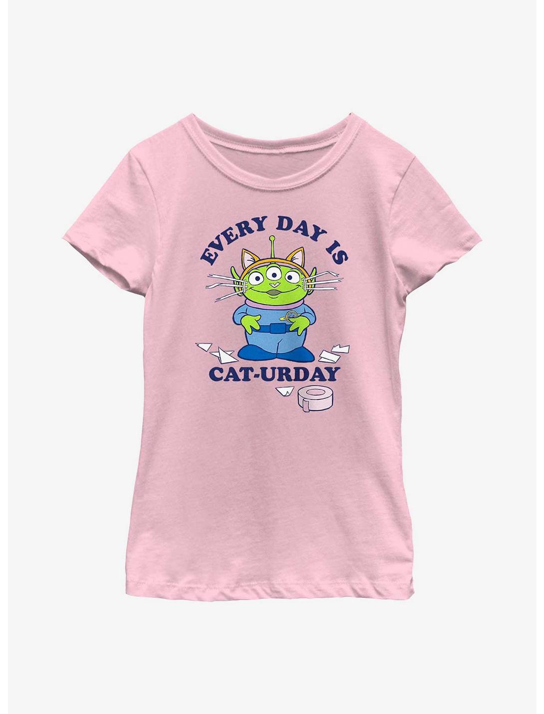 Disney Pixar Toy Story Alien Cat-Urday Youth Girls T-Shirt, PINK, hi-res