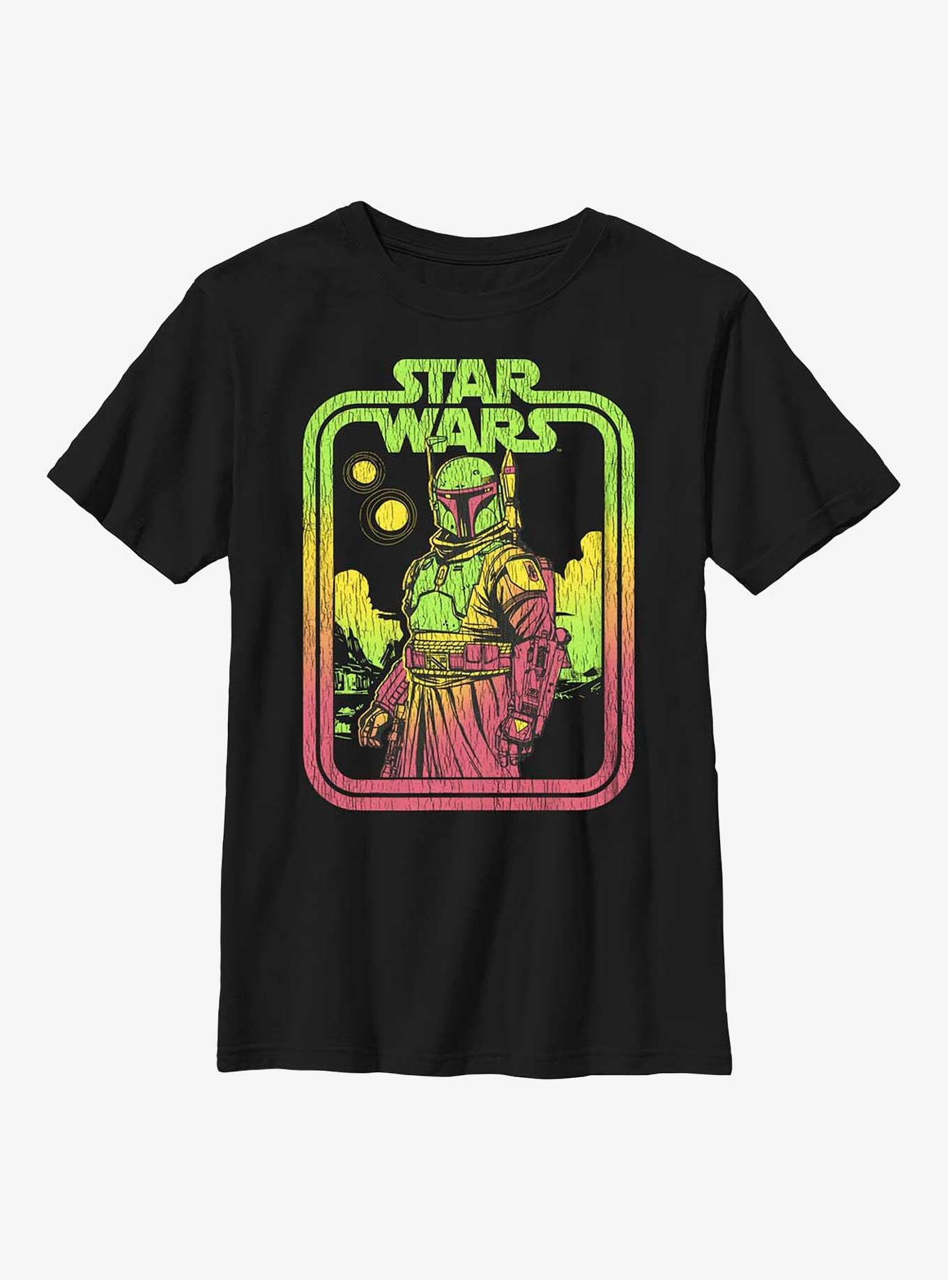 Star Wars The Book Of Boba Fett Boba Retro Youth T-Shirt, , hi-res