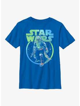 Star Wars The Book Of Boba Fett Rainbow Fett Youth T-Shirt, , hi-res