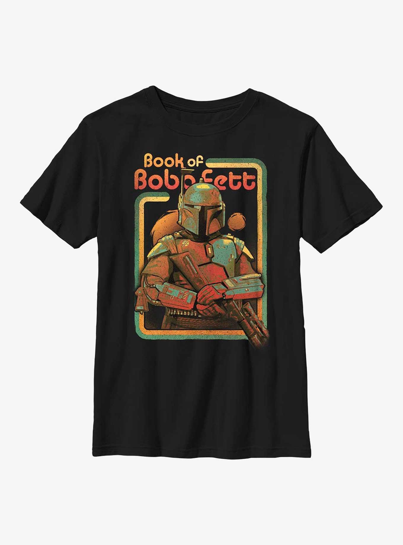 Star Wars The Book Of Boba Fett Boba Force Youth T-Shirt, BLACK, hi-res