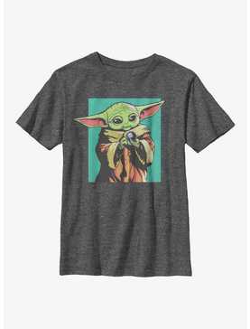 Star Wars The Mandalorian Grogu Portrait Square Youth T-Shirt, , hi-res