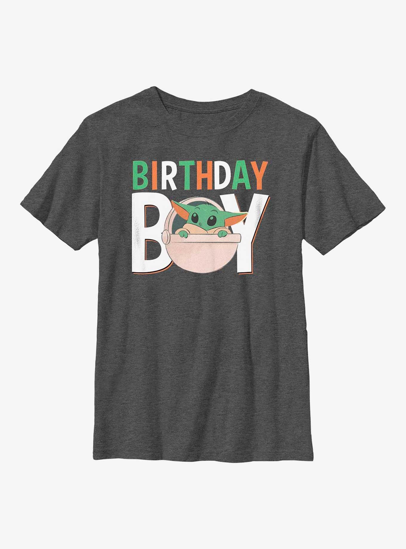 Star Wars The Mandalorian Grogu Birthday Boy Youth T-Shirt, , hi-res