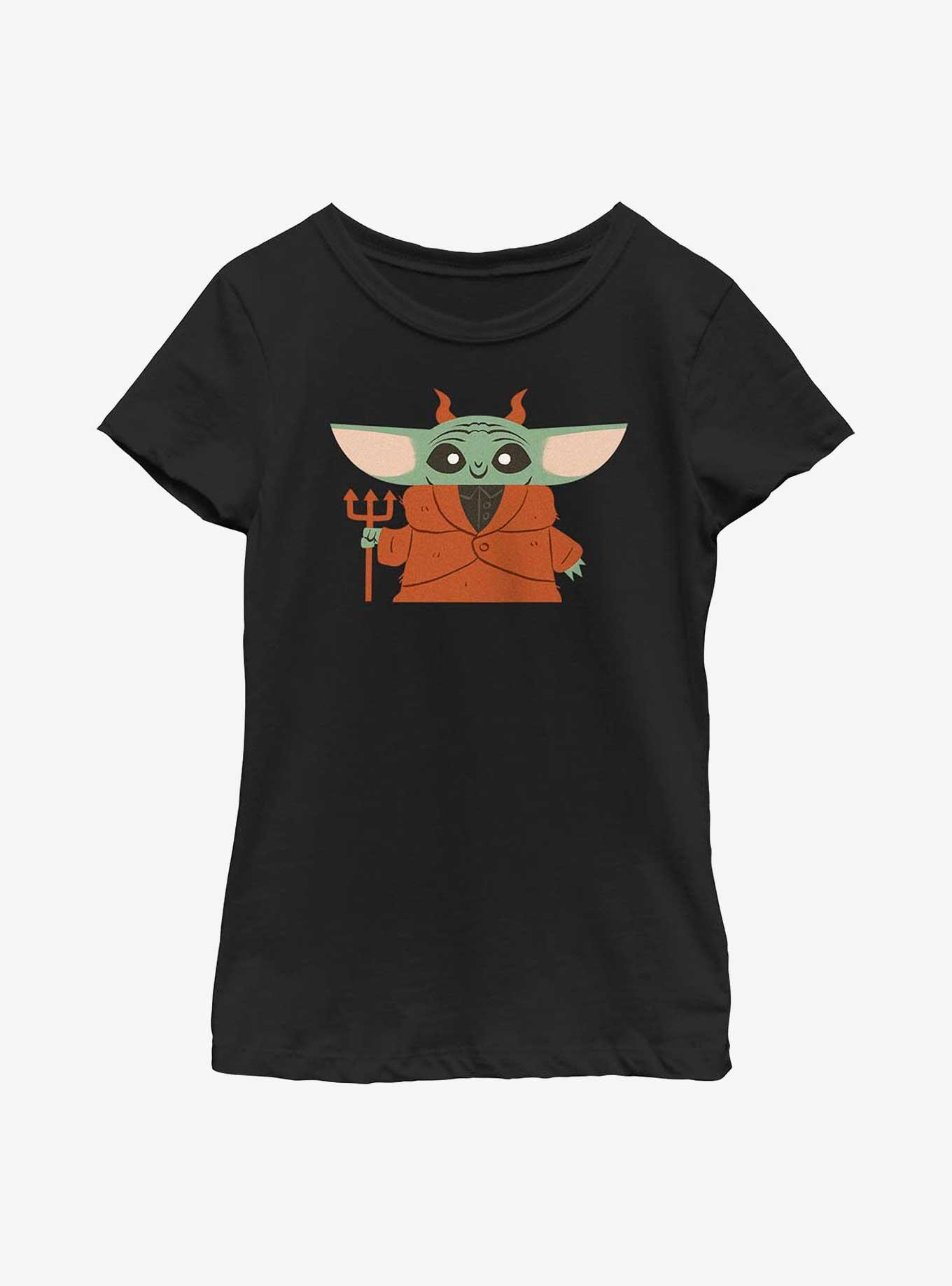 Star Wars The Mandalorian Devil Child Youth Girls T-Shirt, BLACK, hi-res