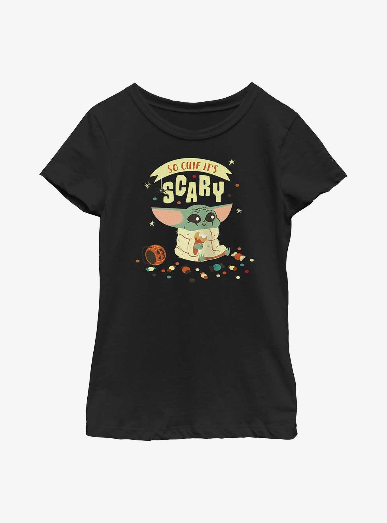 Star Wars The Mandalorian So Cute It's Scary Youth Girls T-Shirt, , hi-res