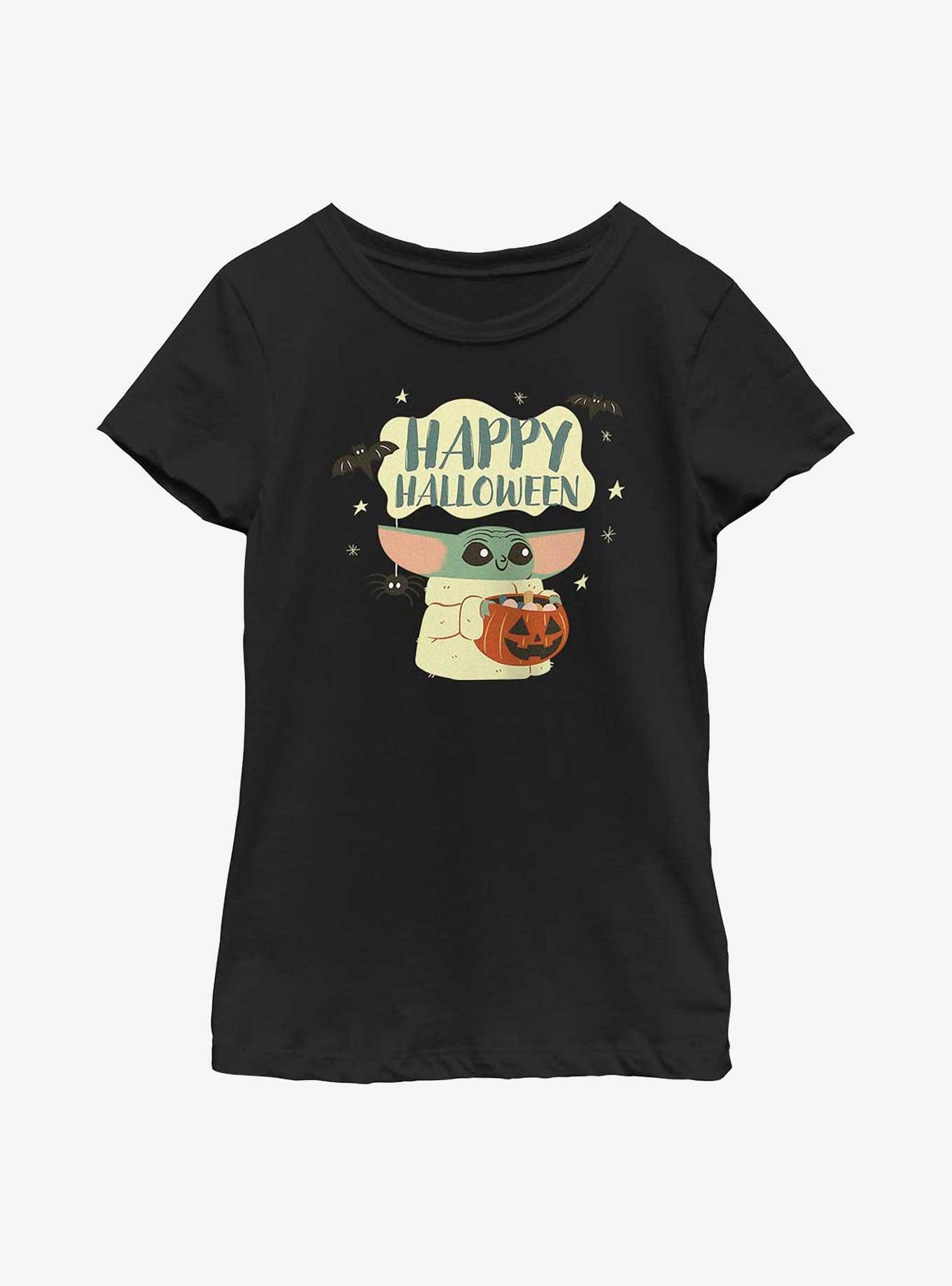 Star Wars The Mandalorian Grogu Halloween Youth Girls T-Shirt, , hi-res