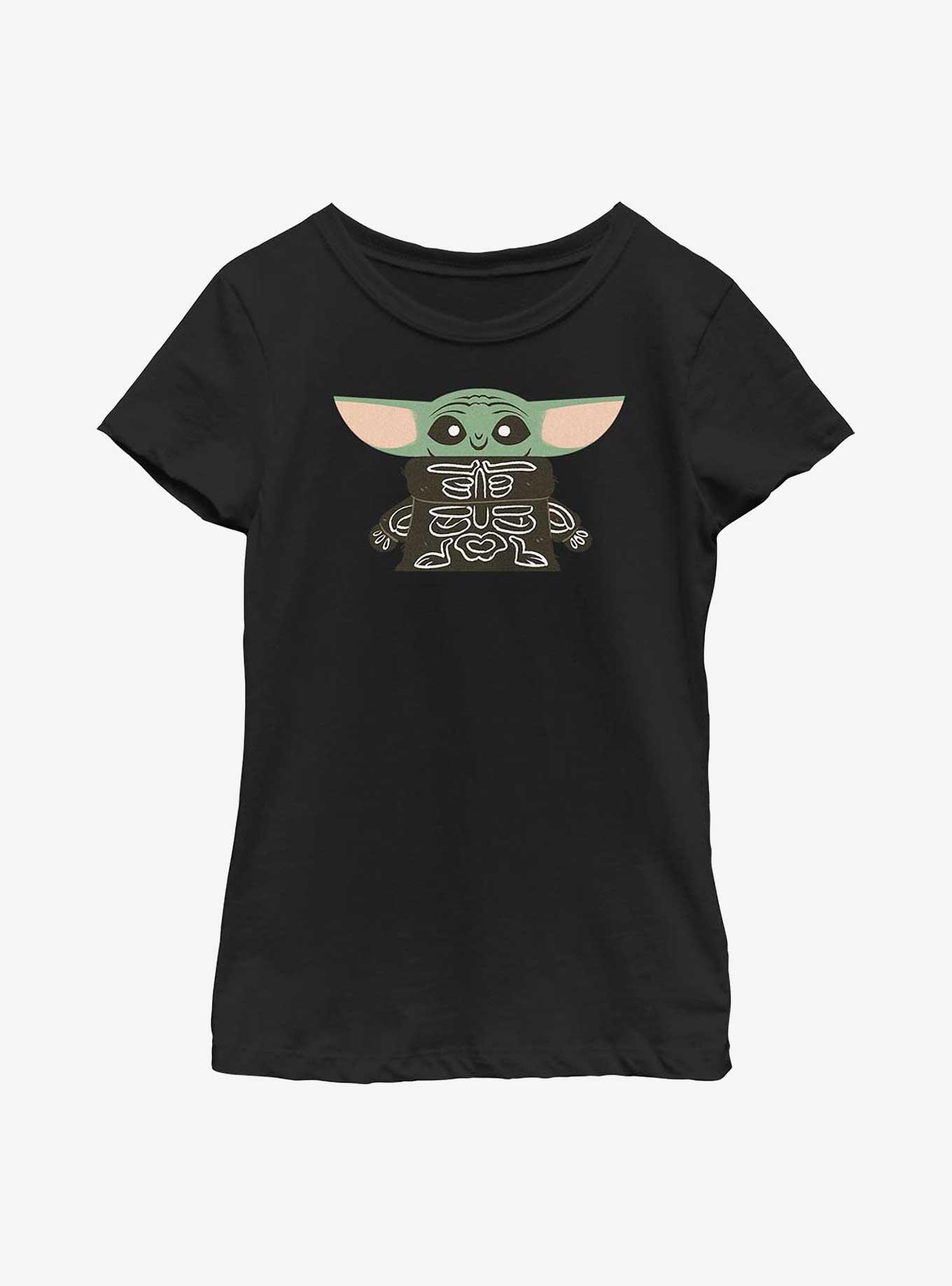 Star Wars The Mandalorian Skeleton Grogu Youth Girls T-Shirt, , hi-res