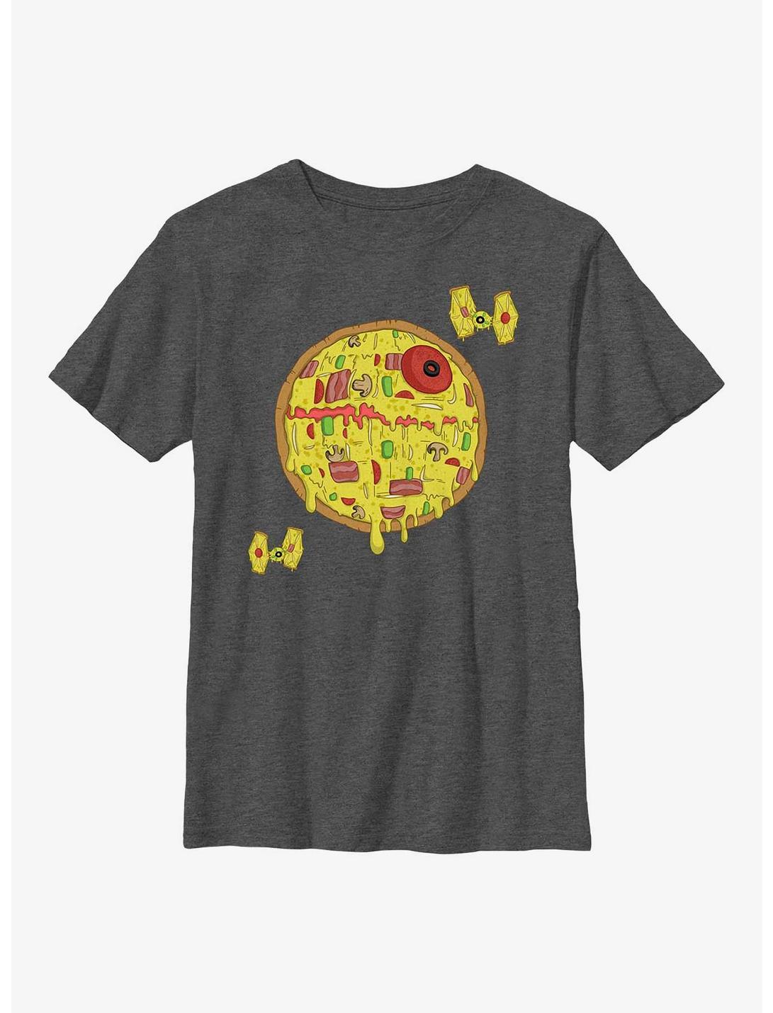 Star Wars The Death Pizza Youth T-Shirt, CHAR HTR, hi-res