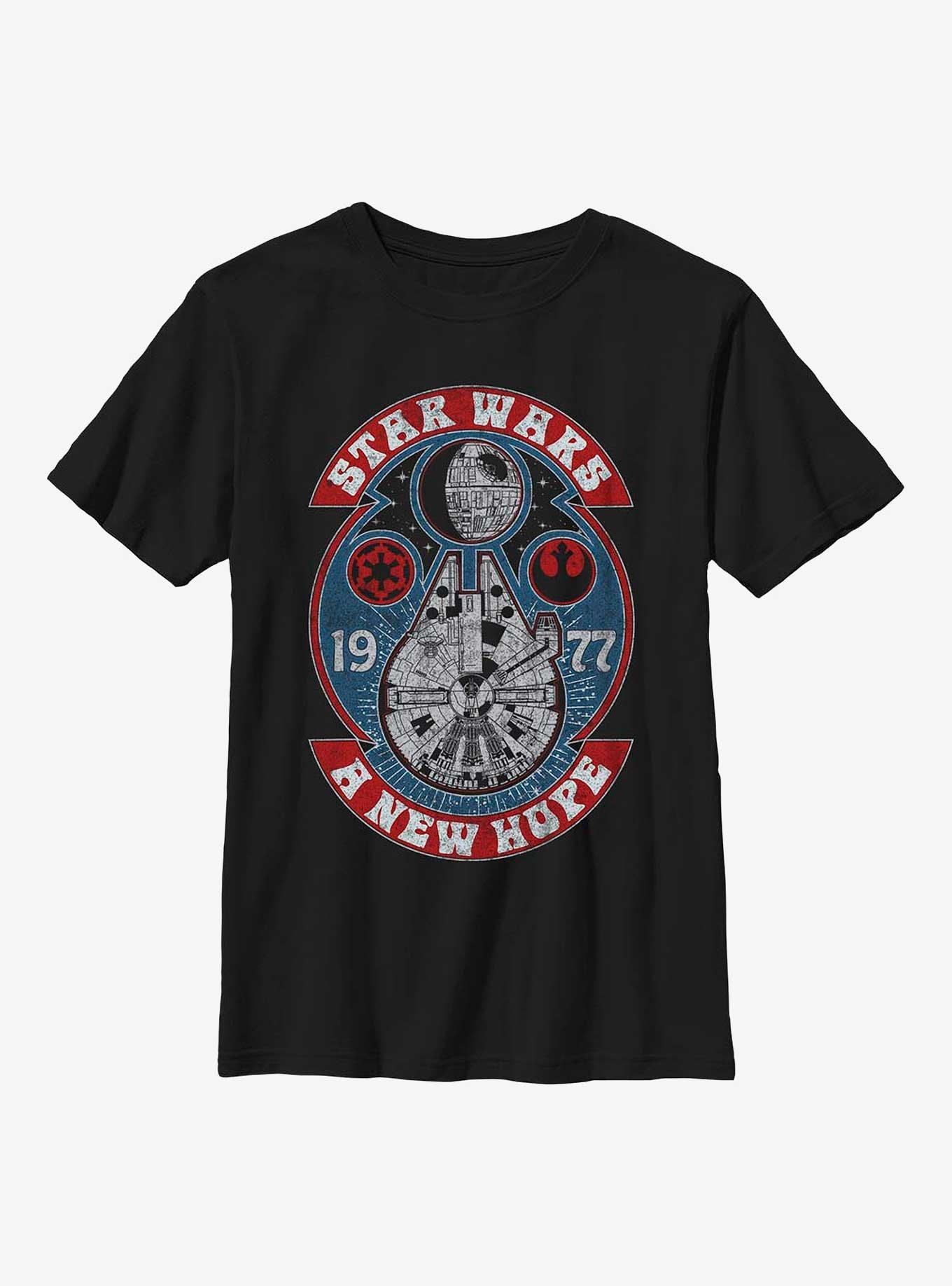 Star Wars Celestial Frame Youth T-Shirt, BLACK, hi-res